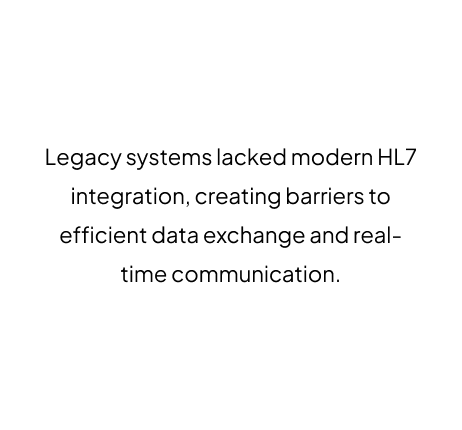 Outdated HL7 Connectivity