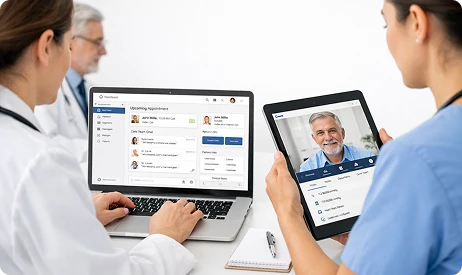 Telehealth platform for providers and care teams