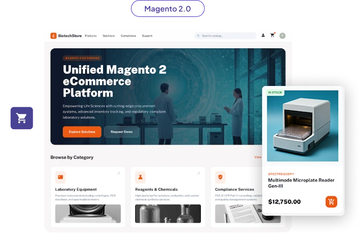 Magento 2 eCommerce Solution for Life Sciences & Biotech Brands